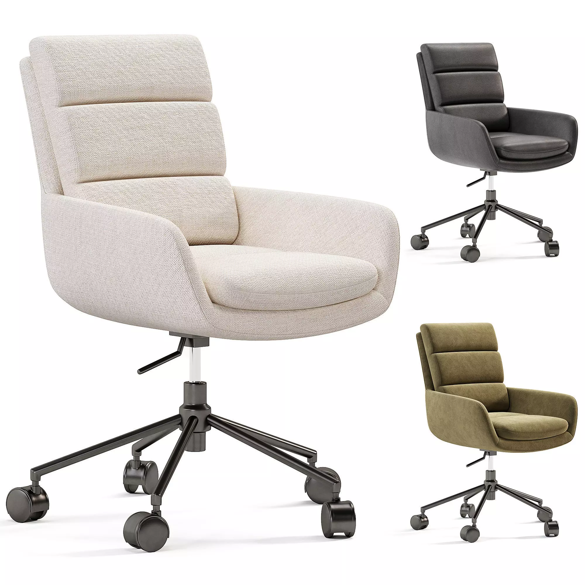 Sergio Office Swivel Chair Low-poly 3D model