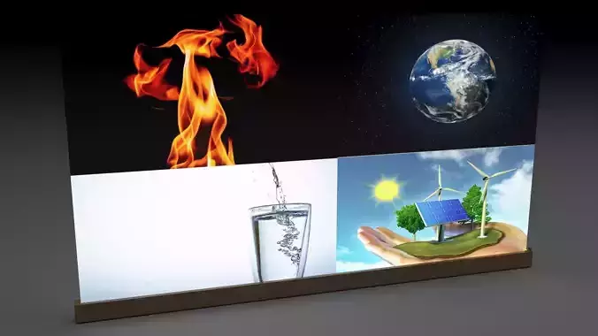 Animated TV 3D model