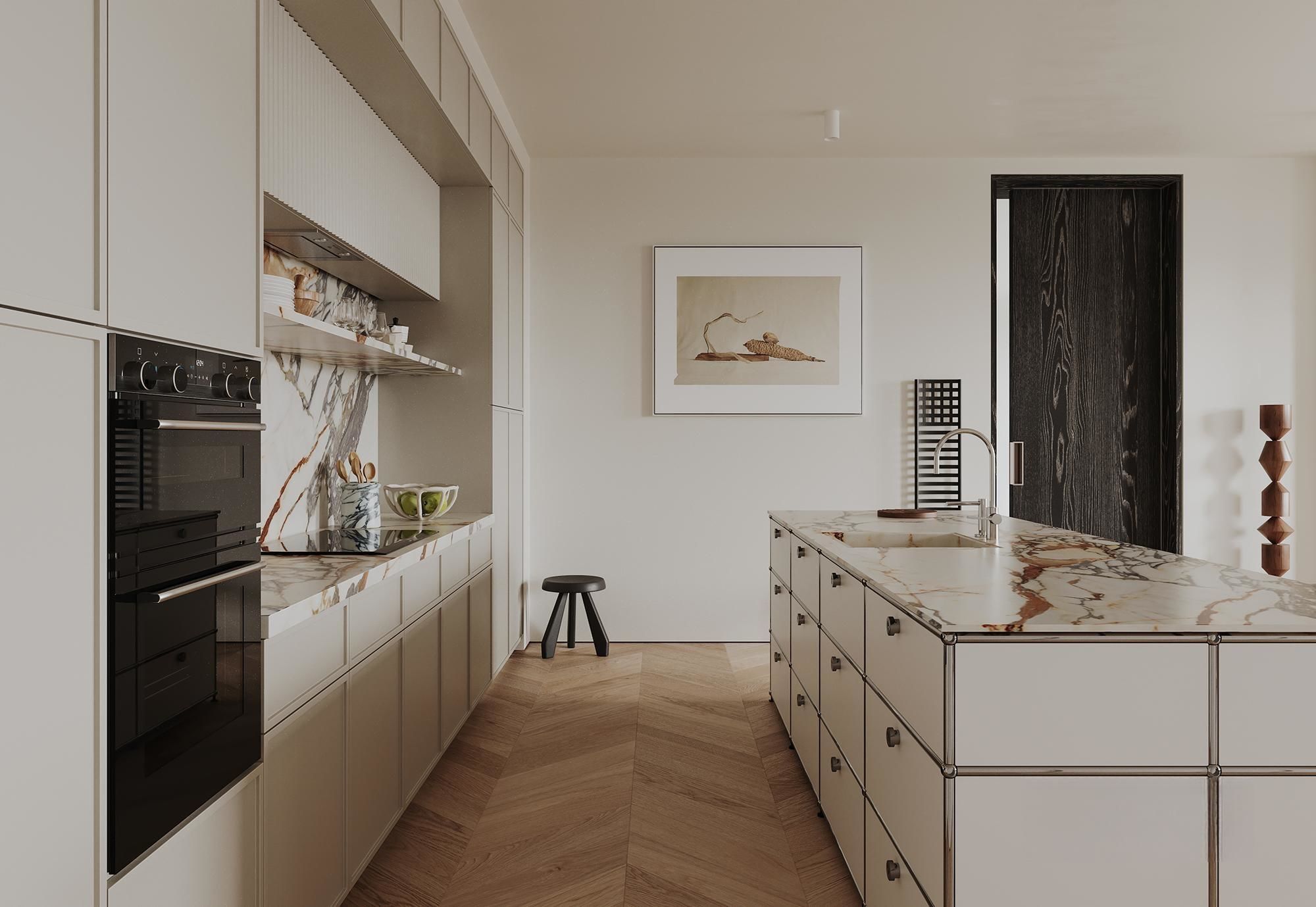 apartment interior scenes     3D model_3