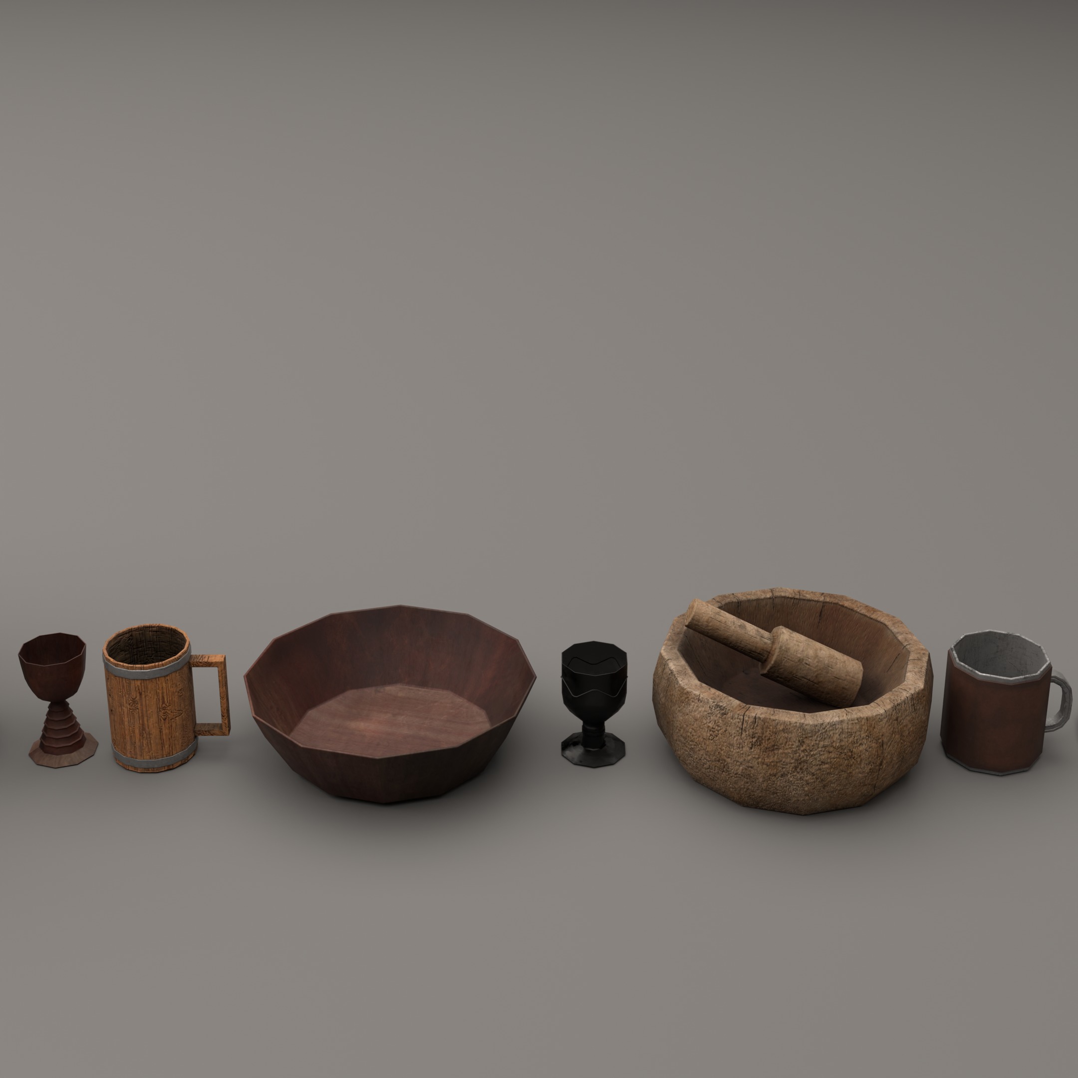 Medieval Assests Low-poly 3D model_4