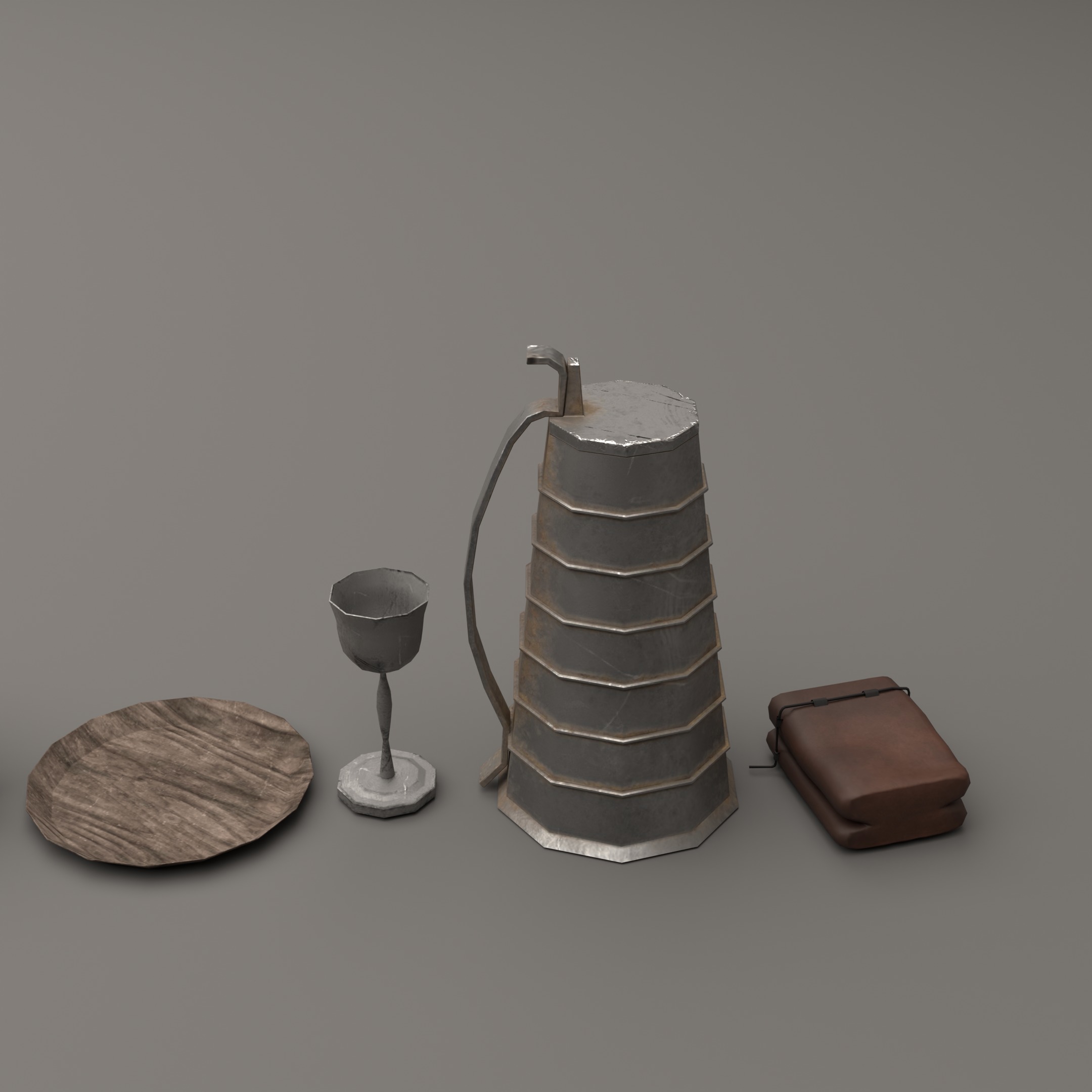 Medieval Assests Low-poly 3D model_5