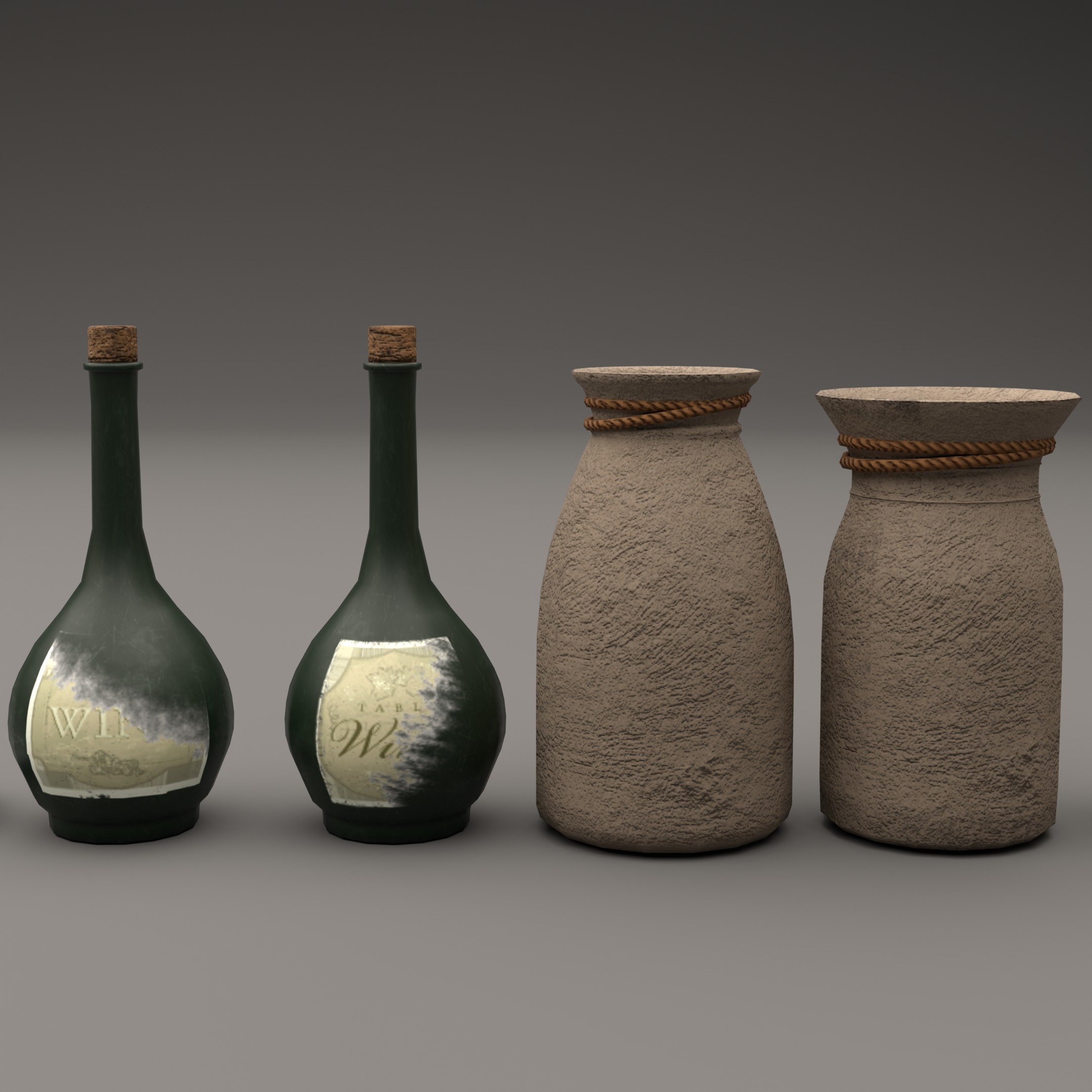 Medieval Assests Low-poly 3D model_3