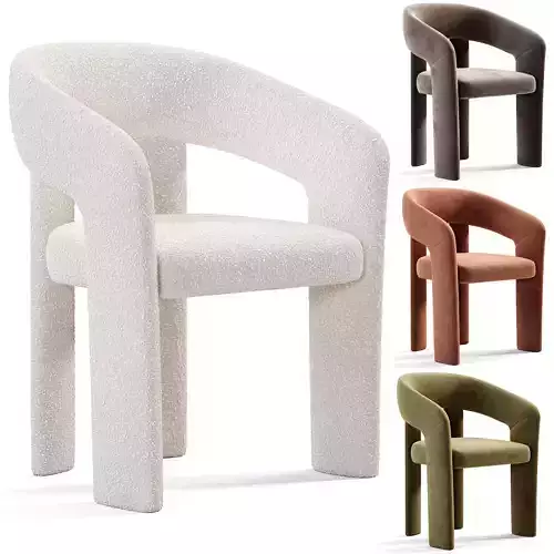 Novara Chair Low-poly 3D model