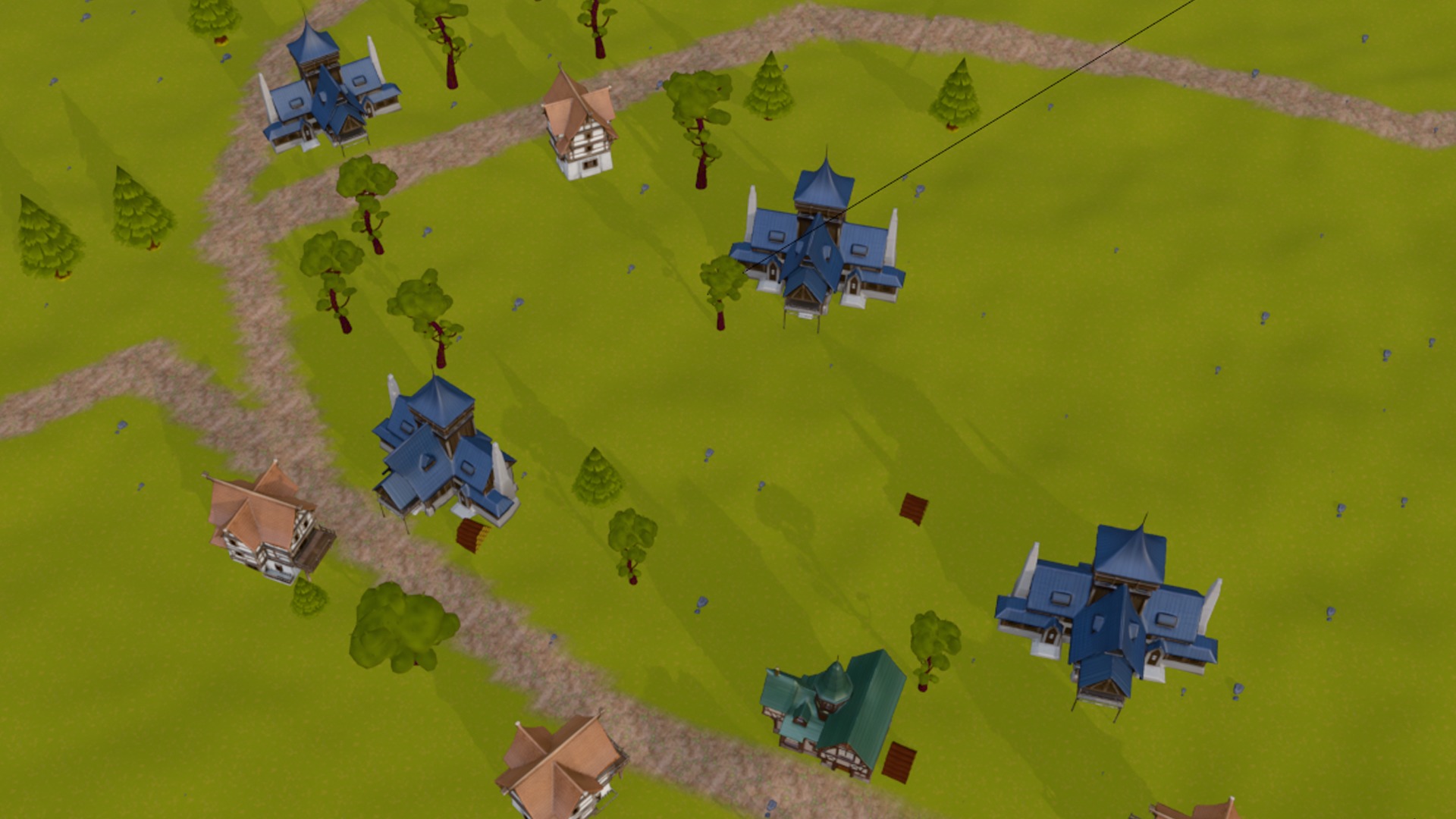 Village in world of warcraft Low-poly 3D model_2