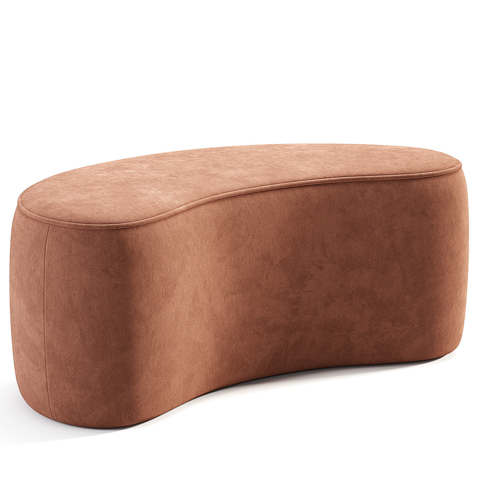 Kork Pouf Low-poly 3D model_3