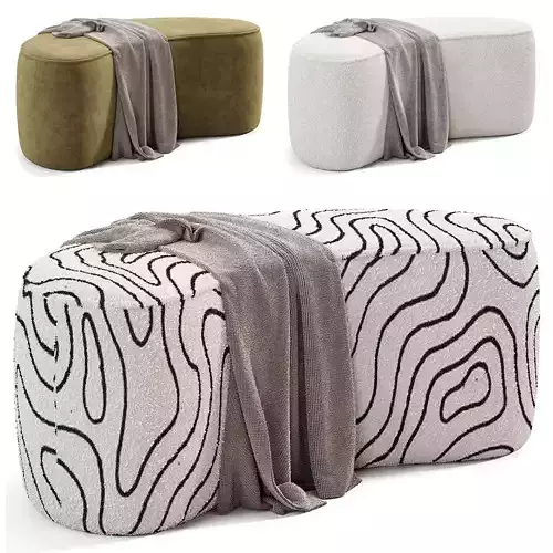Kork Pouf Low-poly 3D model