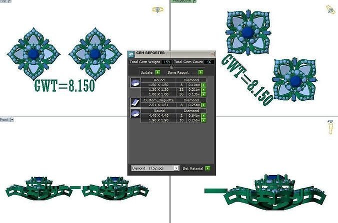 FASION EARING 3D model