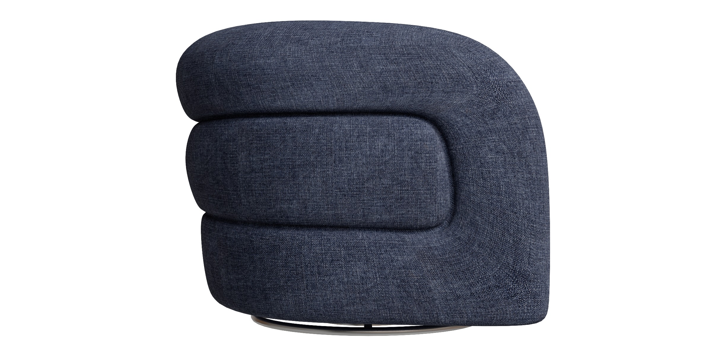 Bolster Lounge Chair Low-poly 3D model_5