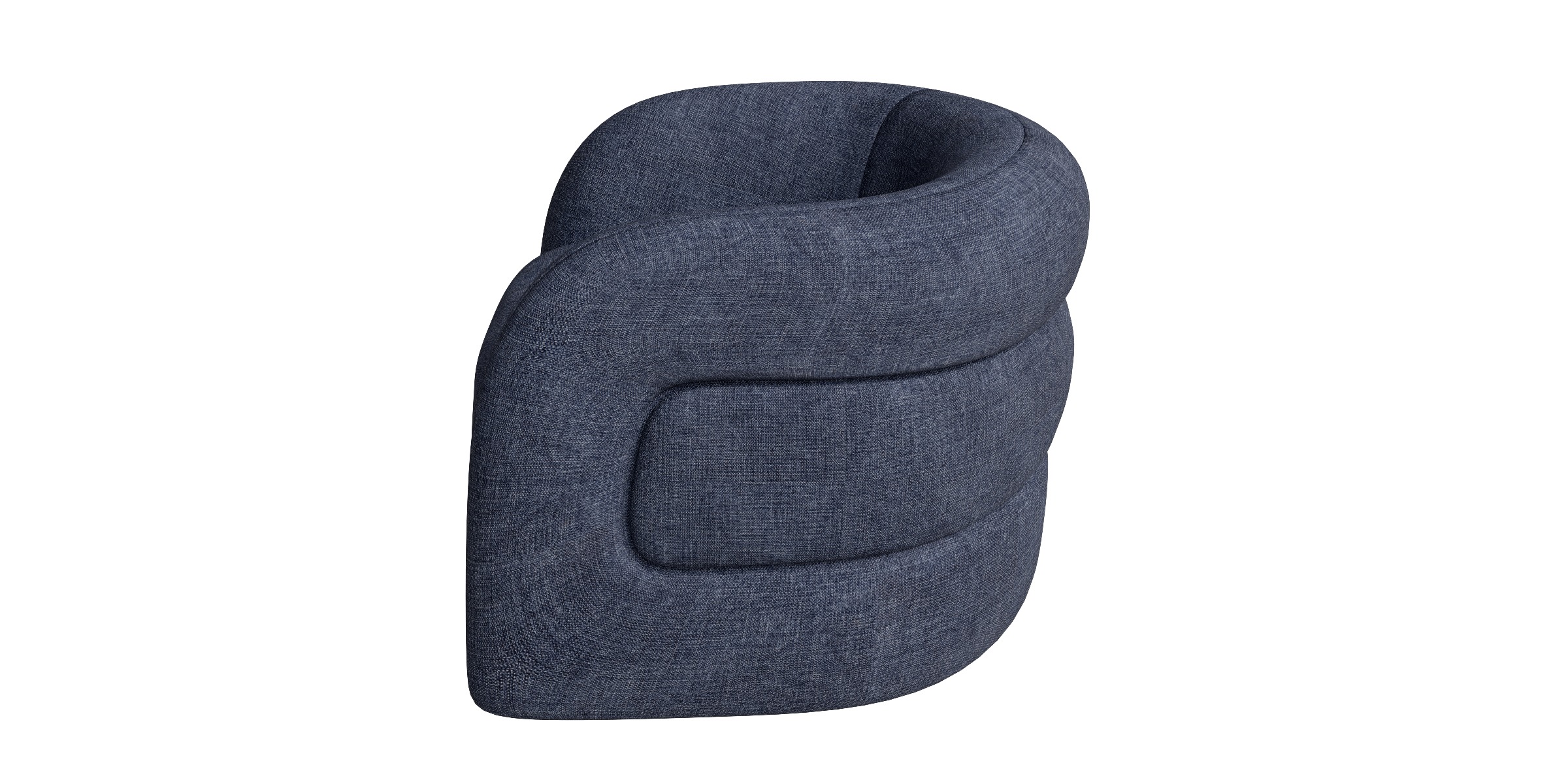 Bolster Lounge Chair Low-poly 3D model_11