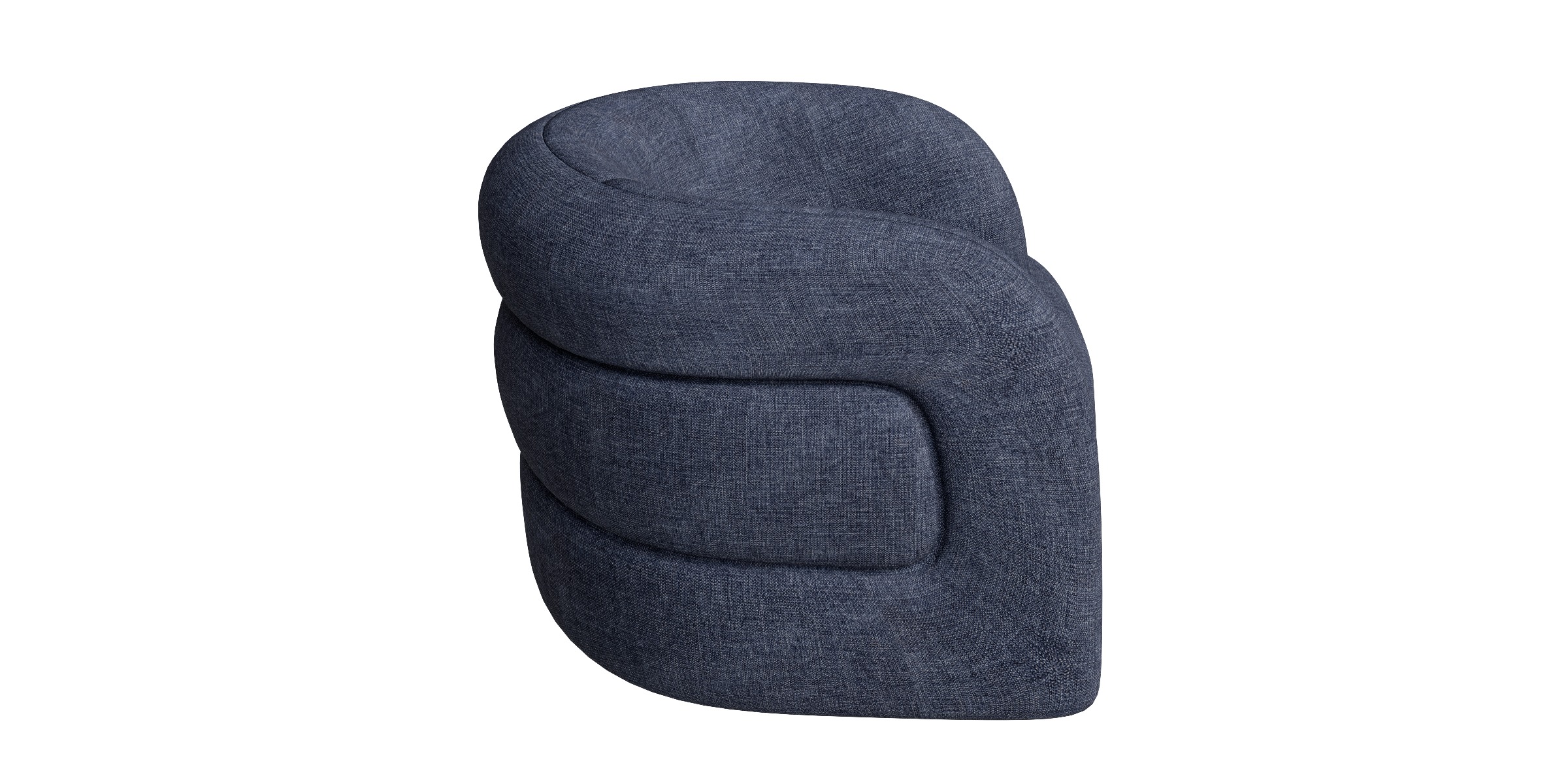 Bolster Lounge Chair Low-poly 3D model_9