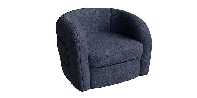 Bolster Lounge Chair Low-poly 3D model