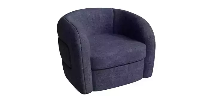 Bolster Lounge Chair Low-poly 3D model