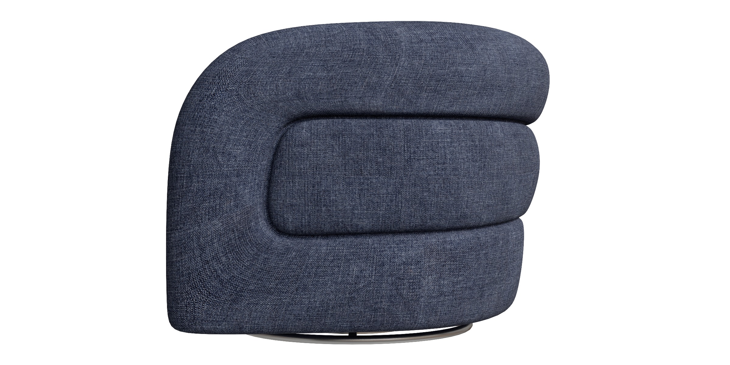 Bolster Lounge Chair Low-poly 3D model_7