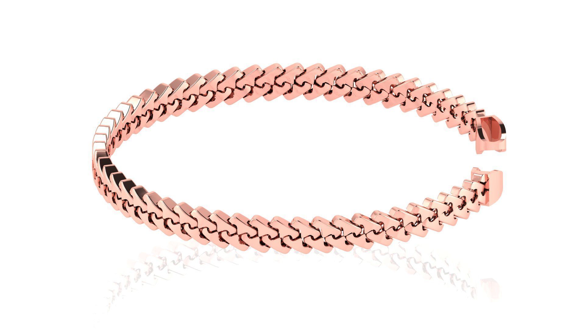 6MM SPIRAL 3D New CUBAN BRACELET OR CHAIN OR NECKLACE 3D print model_4