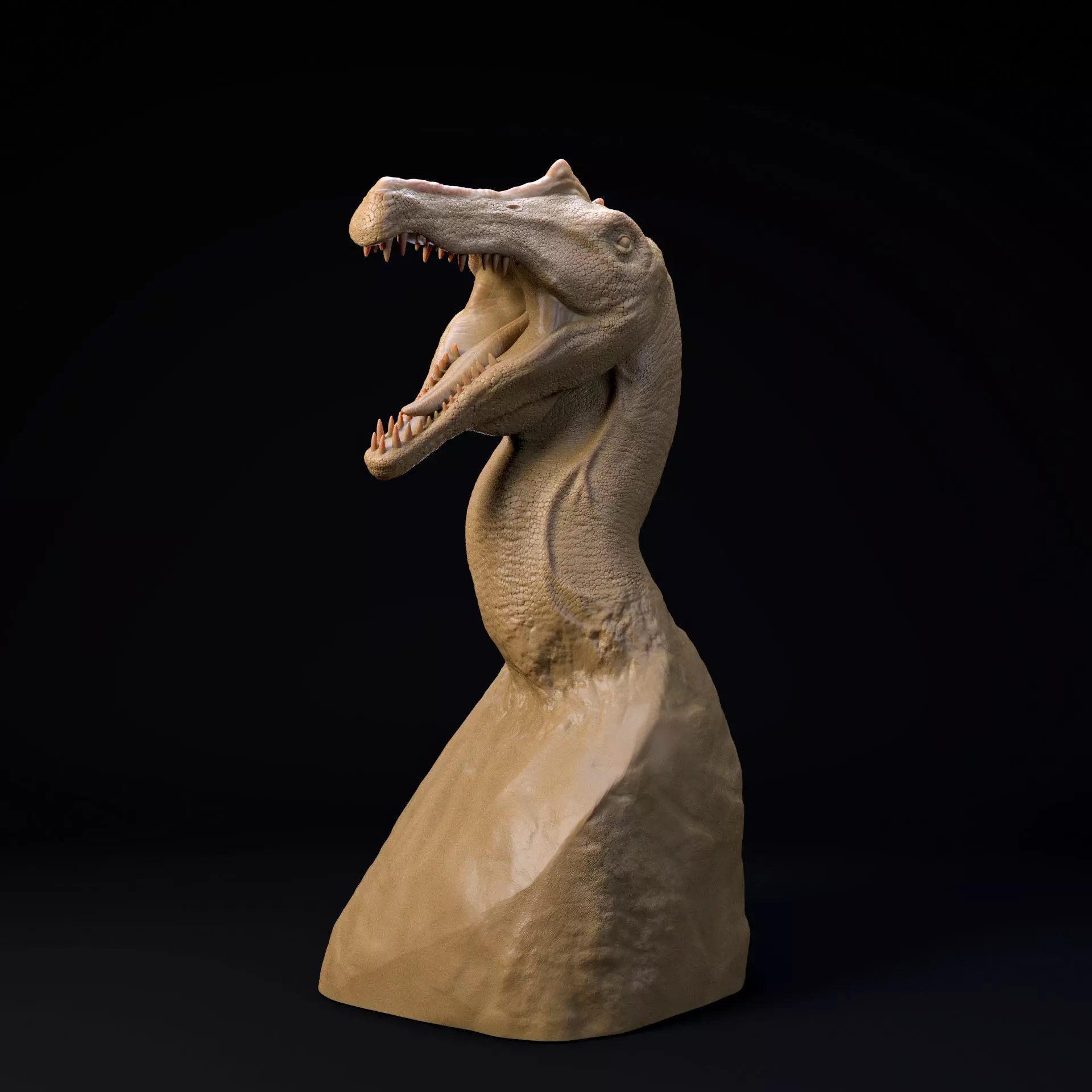 Irritator bust - pre supported 3D print model_0