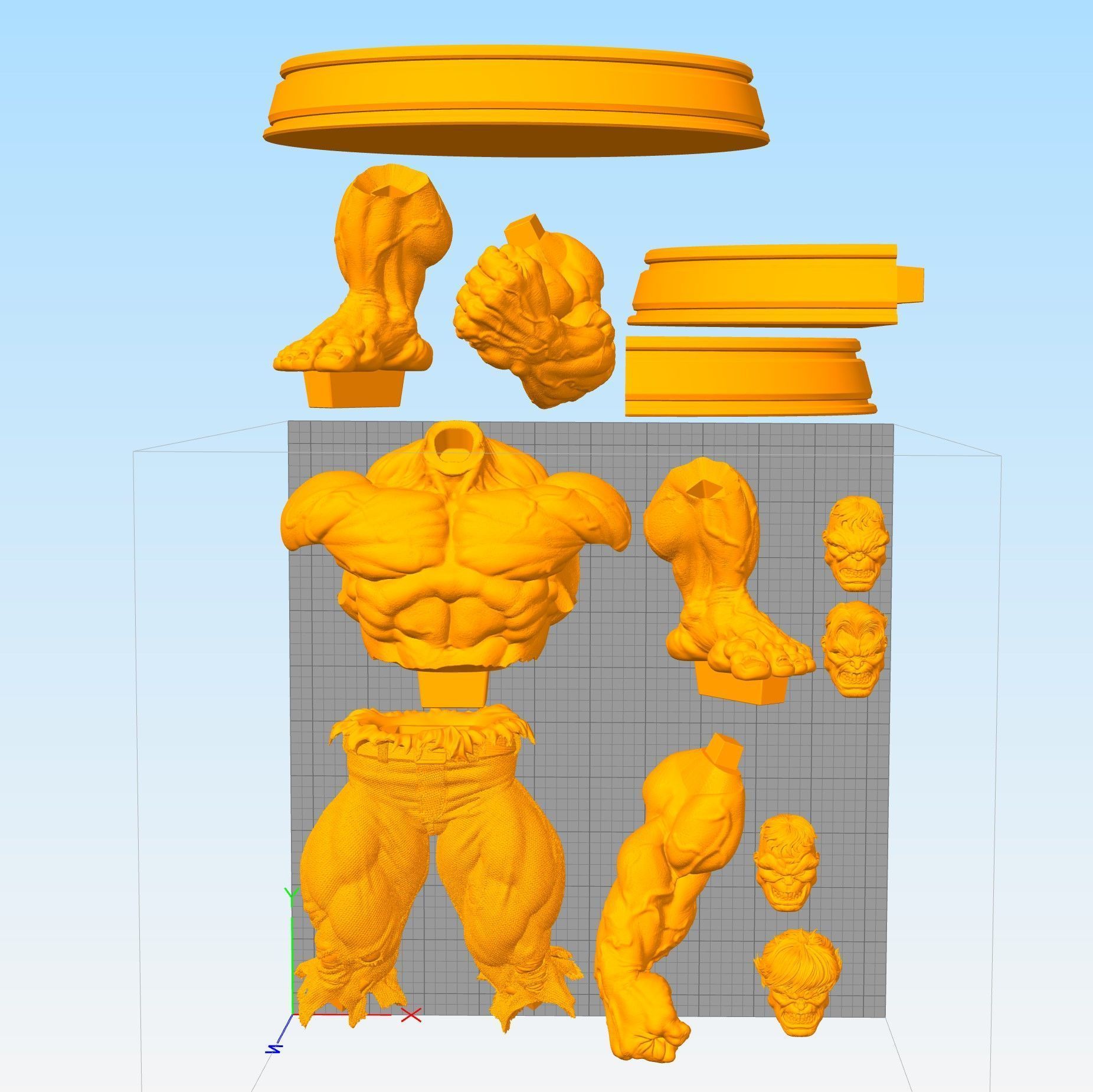 Hulk MSH 3D print model_9