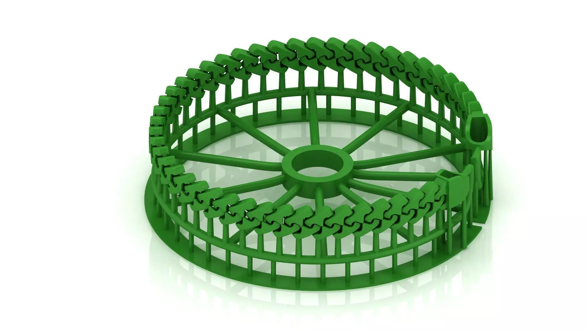 7MM SPIRAL 3D New CUBAN BRACELET OR CHAIN OR NECKLACE 3D print model_0