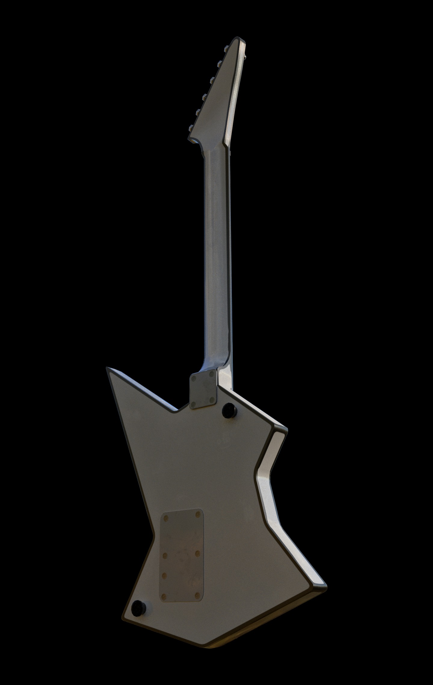Electric Guitar Explorer Inspired Free low-poly 3D model_6