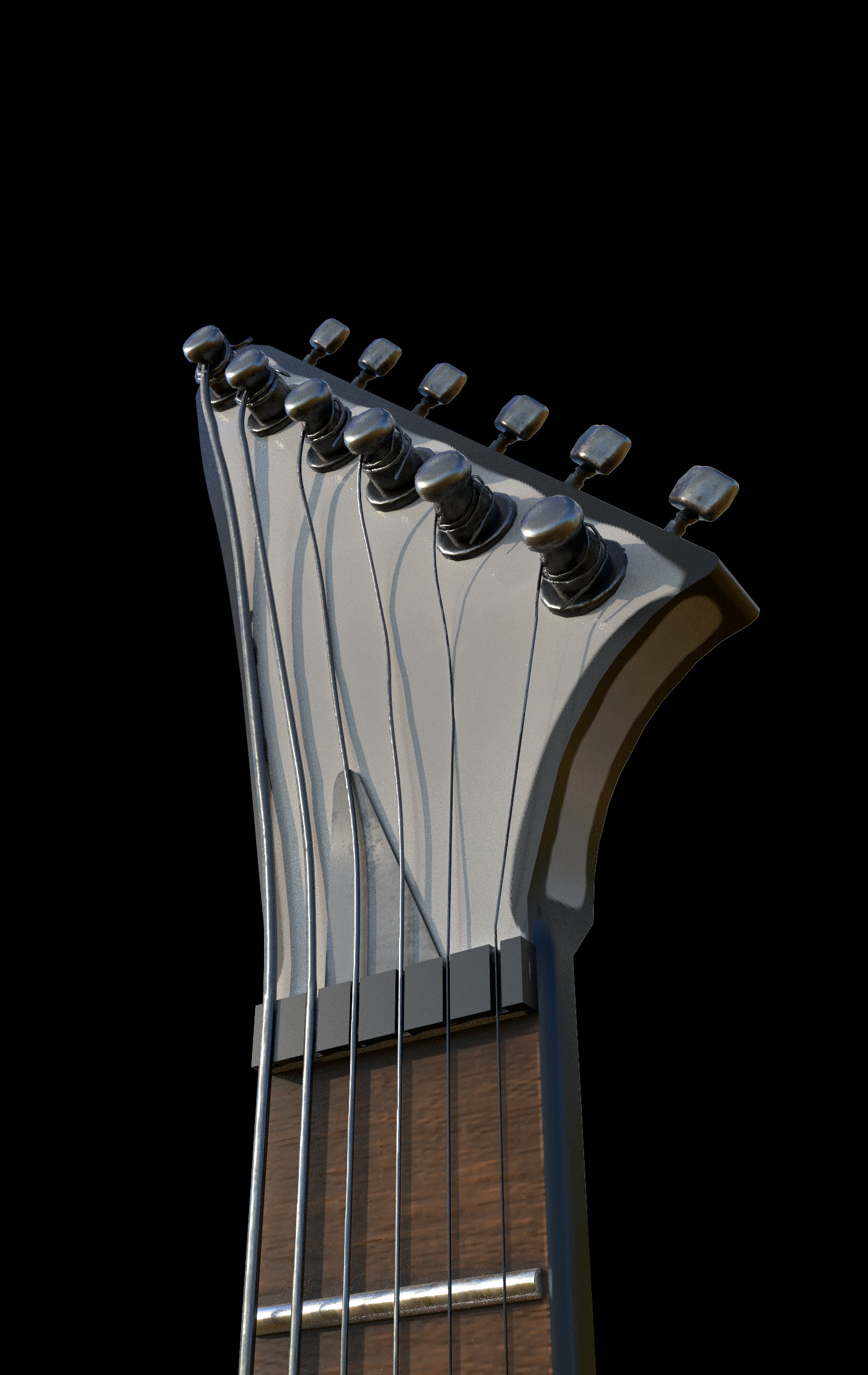 Electric Guitar Explorer Inspired Free low-poly 3D model_5