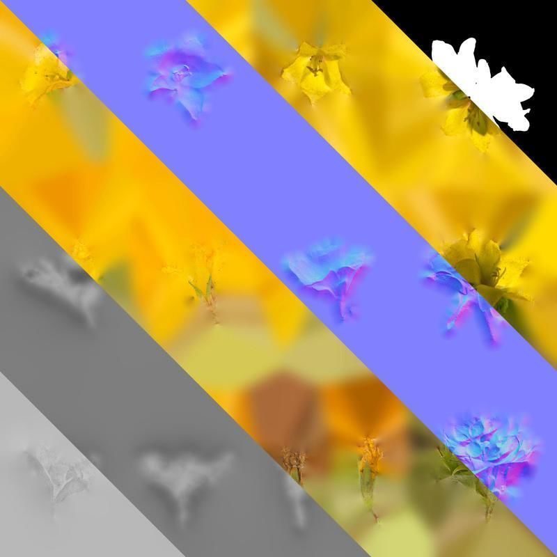 Anydrafts Lysimachia christinae Flower 01 Texture_8