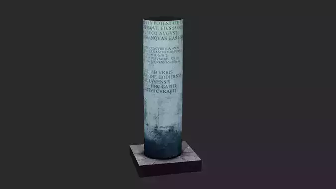 Textured 3D Model of a Roman Monument in Lugo