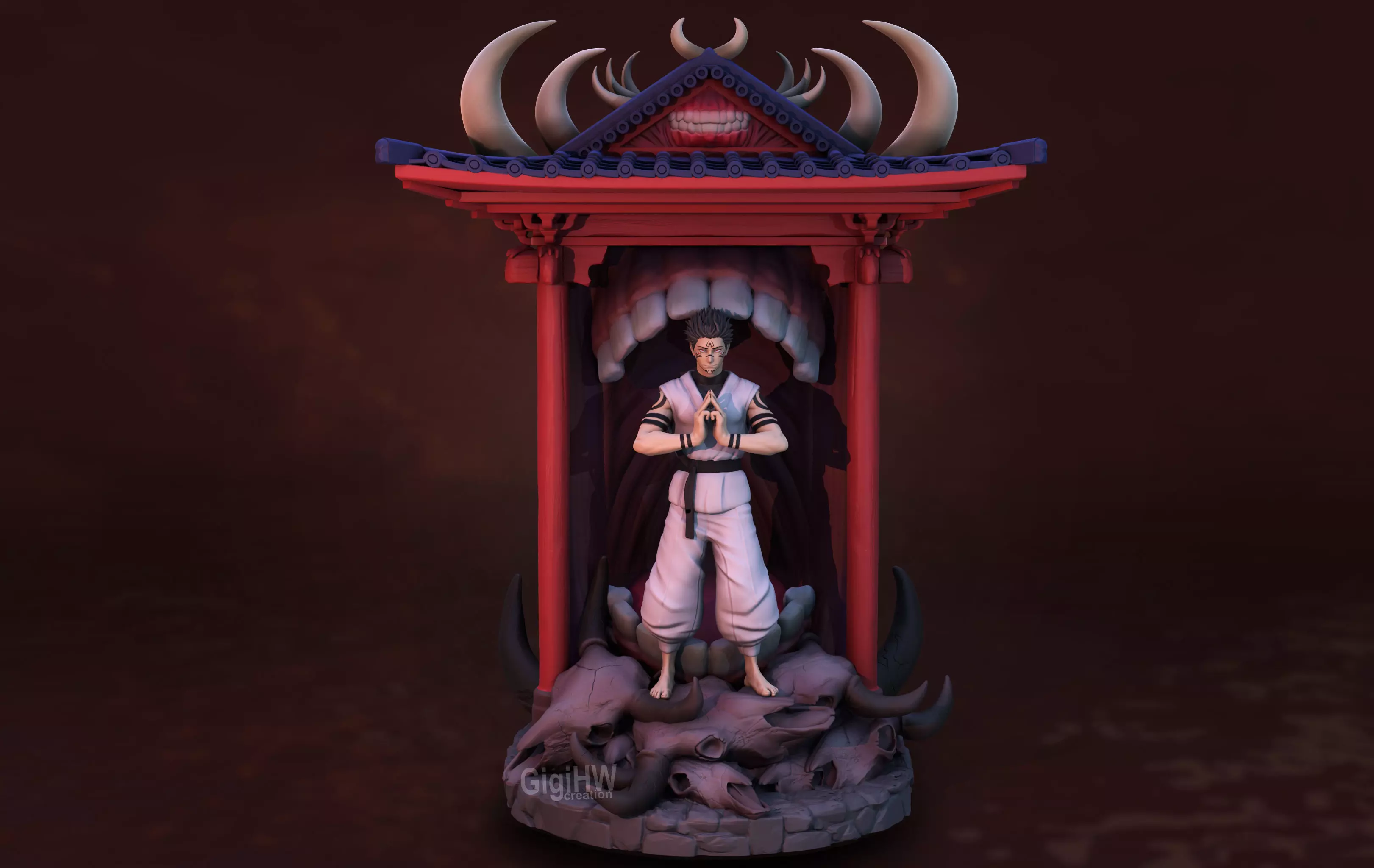 Ryomen Sukuna Domain expansion Domain expansion 3D print model