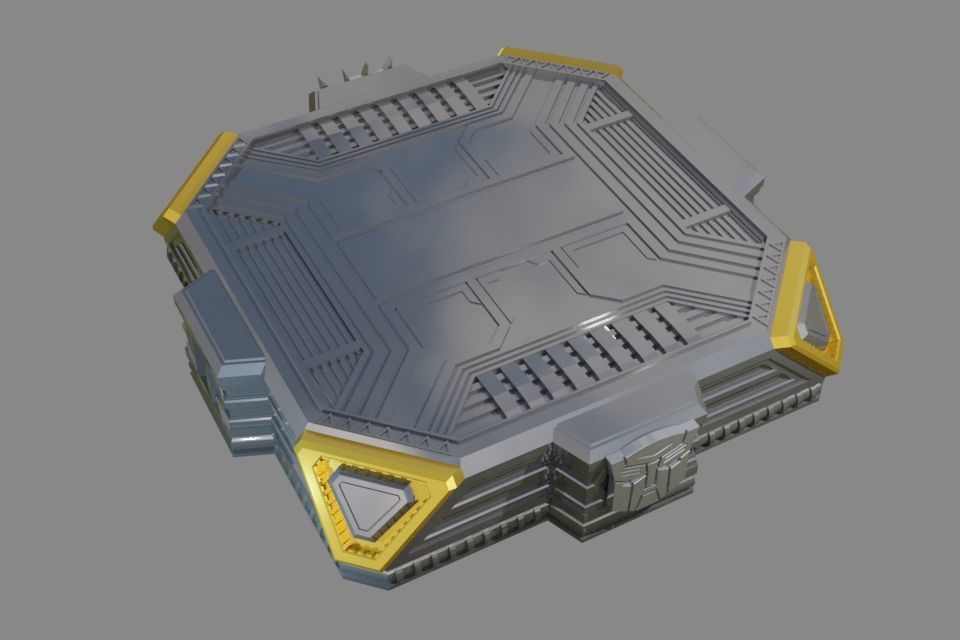 Display Stand Transformers Fan Art Square Version 3D print model_2