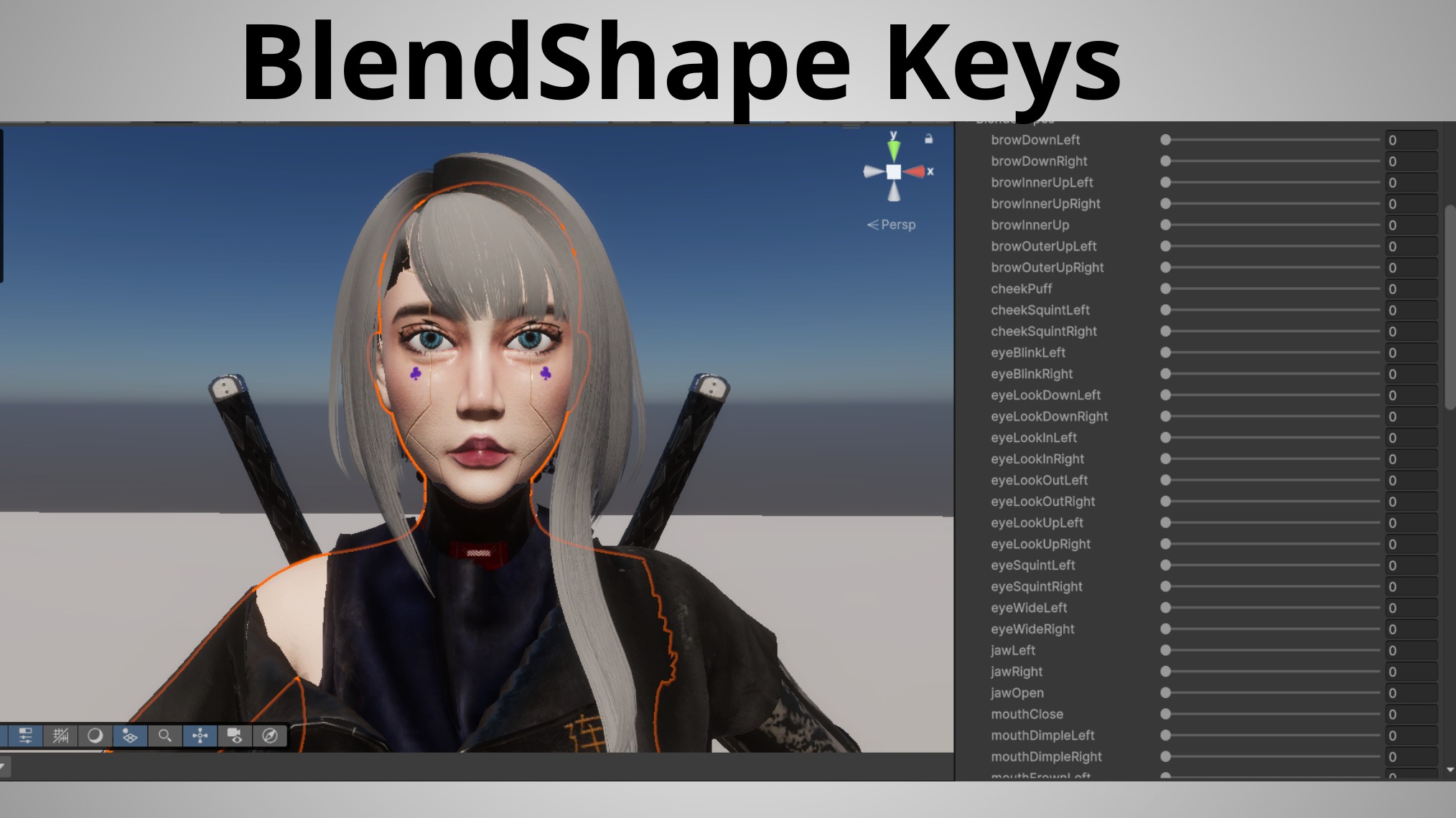 Cyberpunk Girl - Astra - Game Ready Low-poly 3D model_8