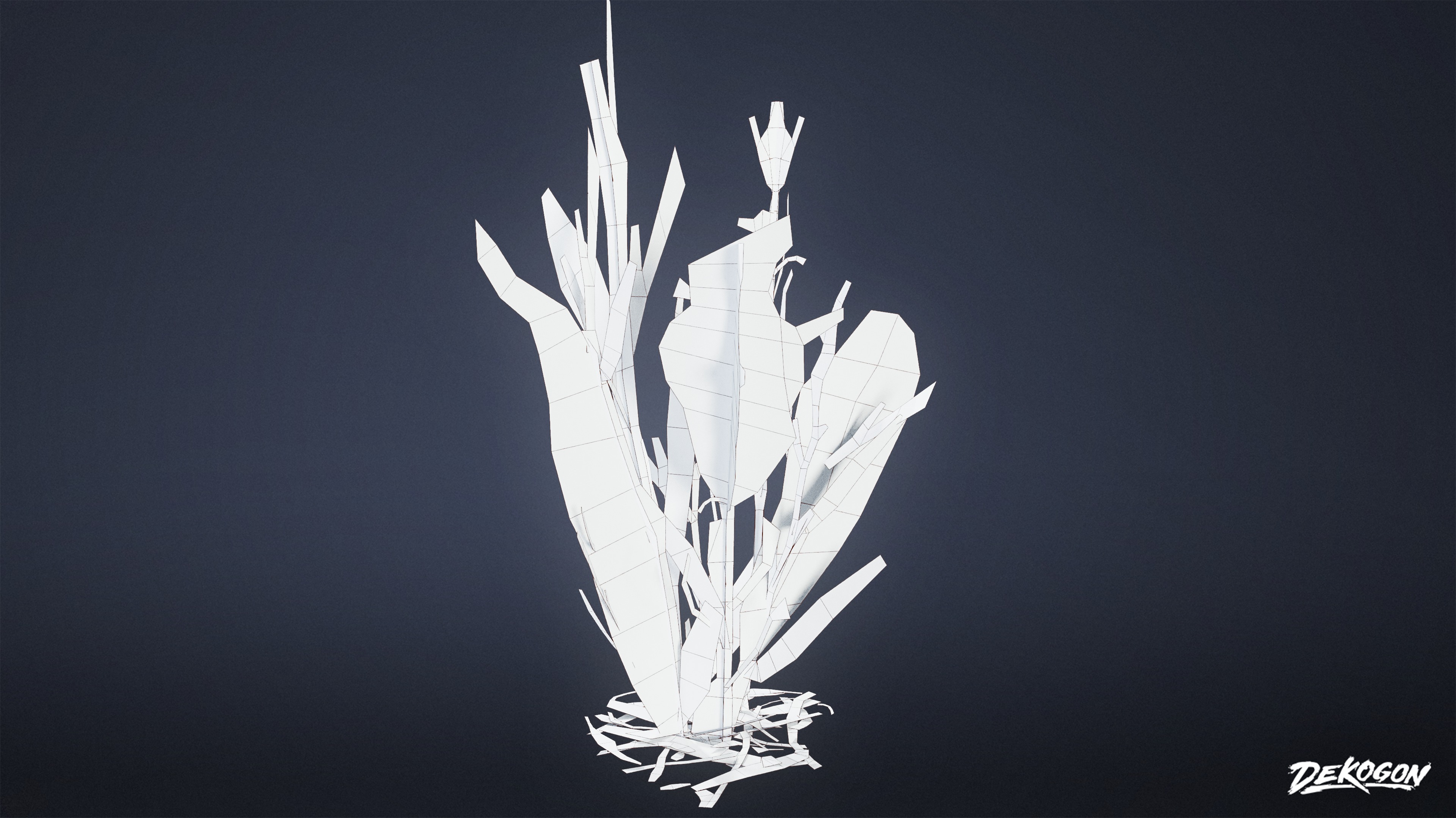 FOLIAGE - Irish Plants 02 - LOW POLY Low-poly 3D model_7