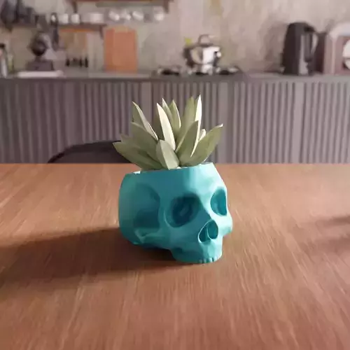 Skull Desk Planter - 027