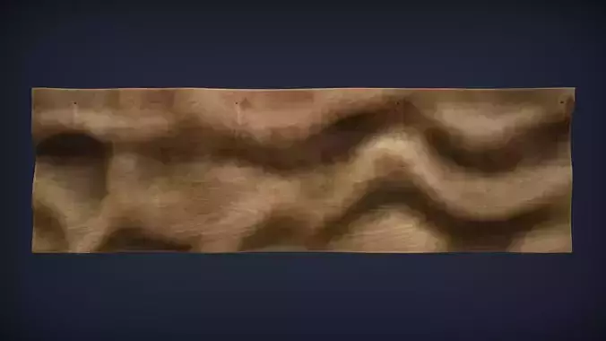 Wavy Wall Art Panel 3D model