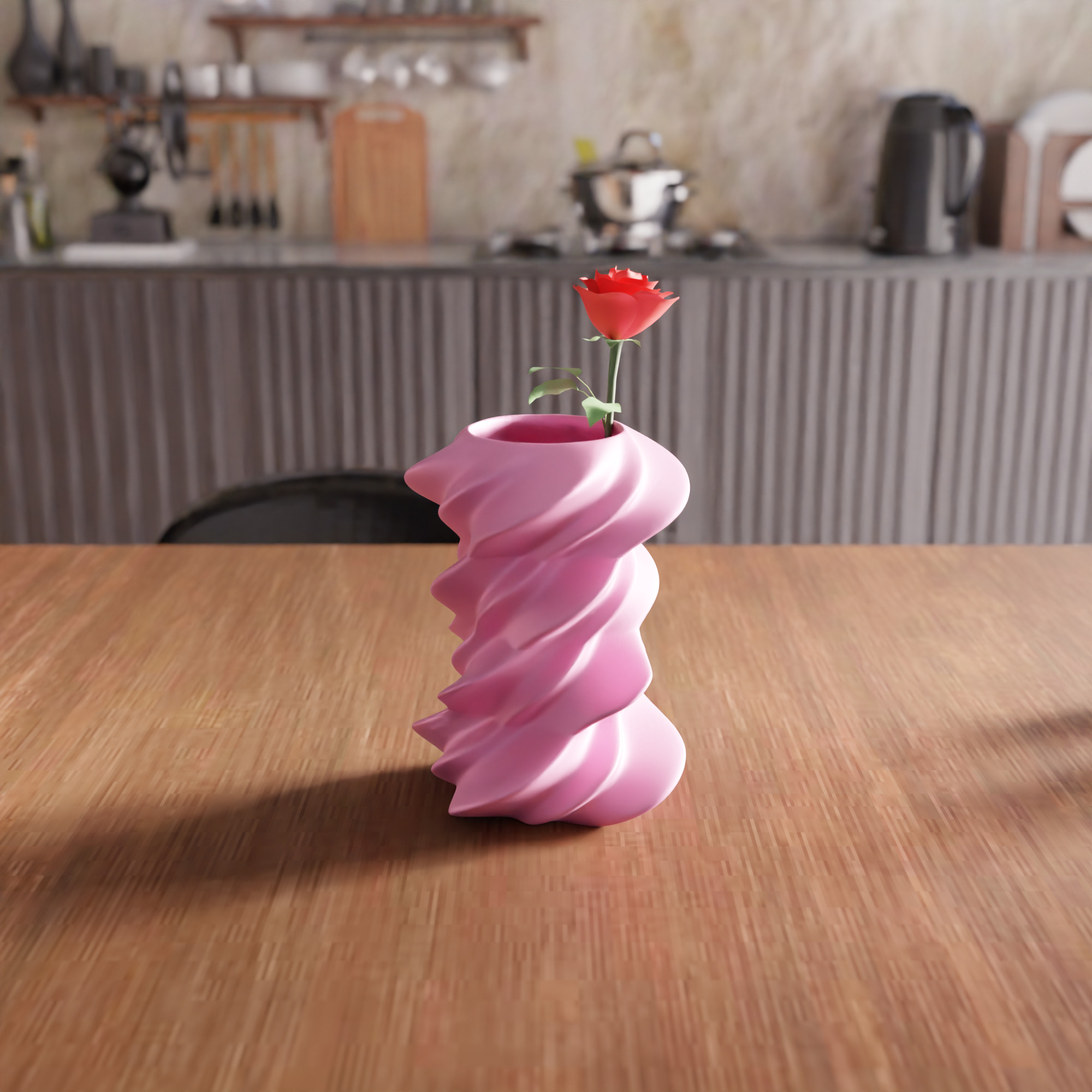 Futuristic Shaped Vase - 026 3D print model_3
