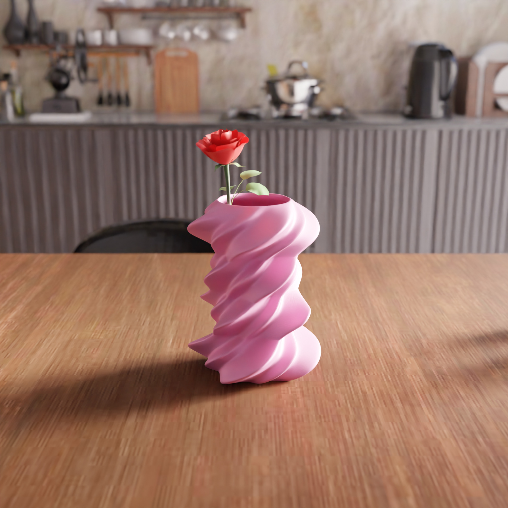 Futuristic Shaped Vase - 026 3D print model_4