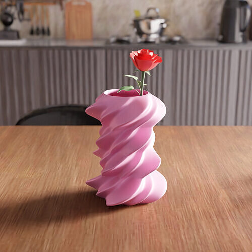 Futuristic Shaped Vase - 026 3D print model