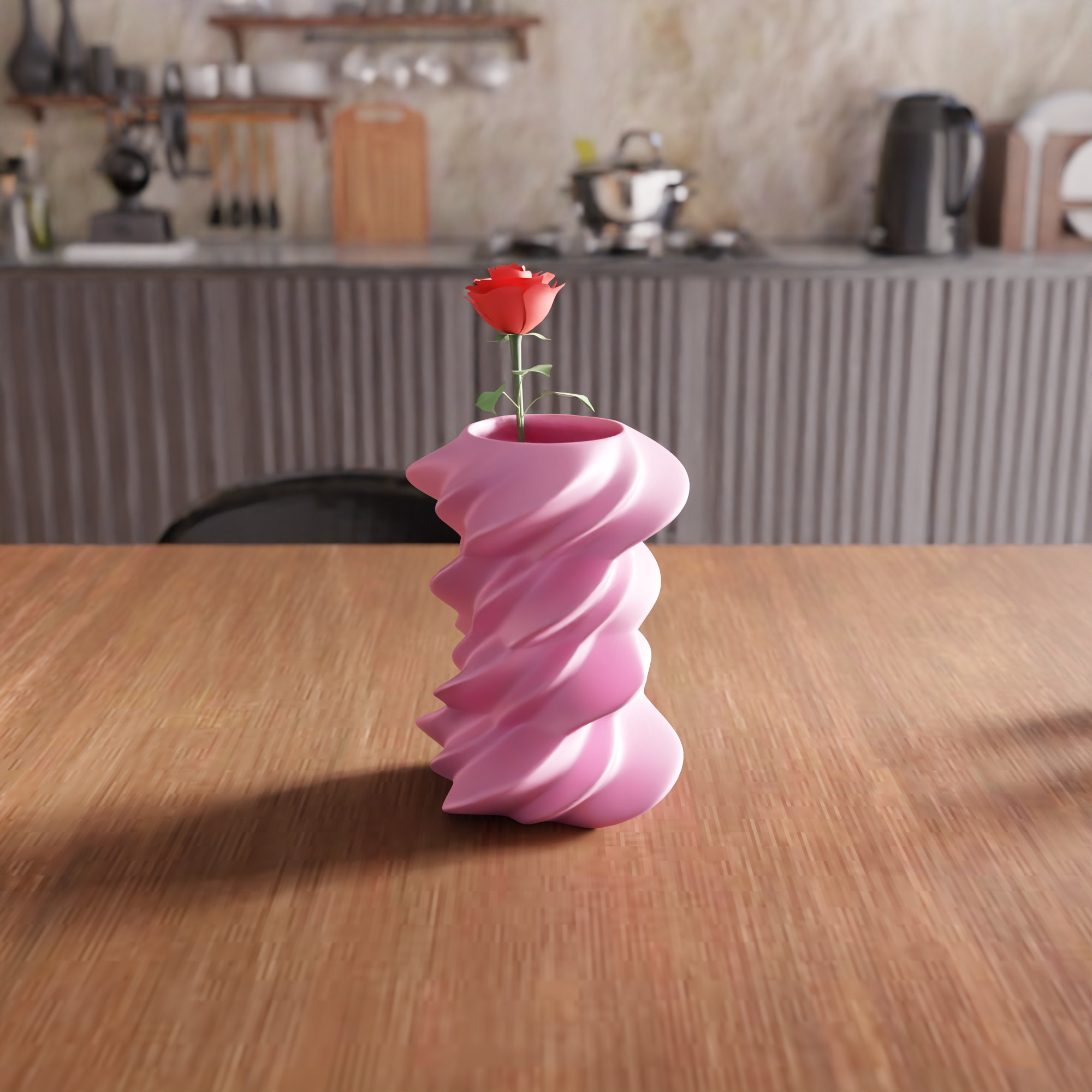 Futuristic Shaped Vase - 026 3D print model_5