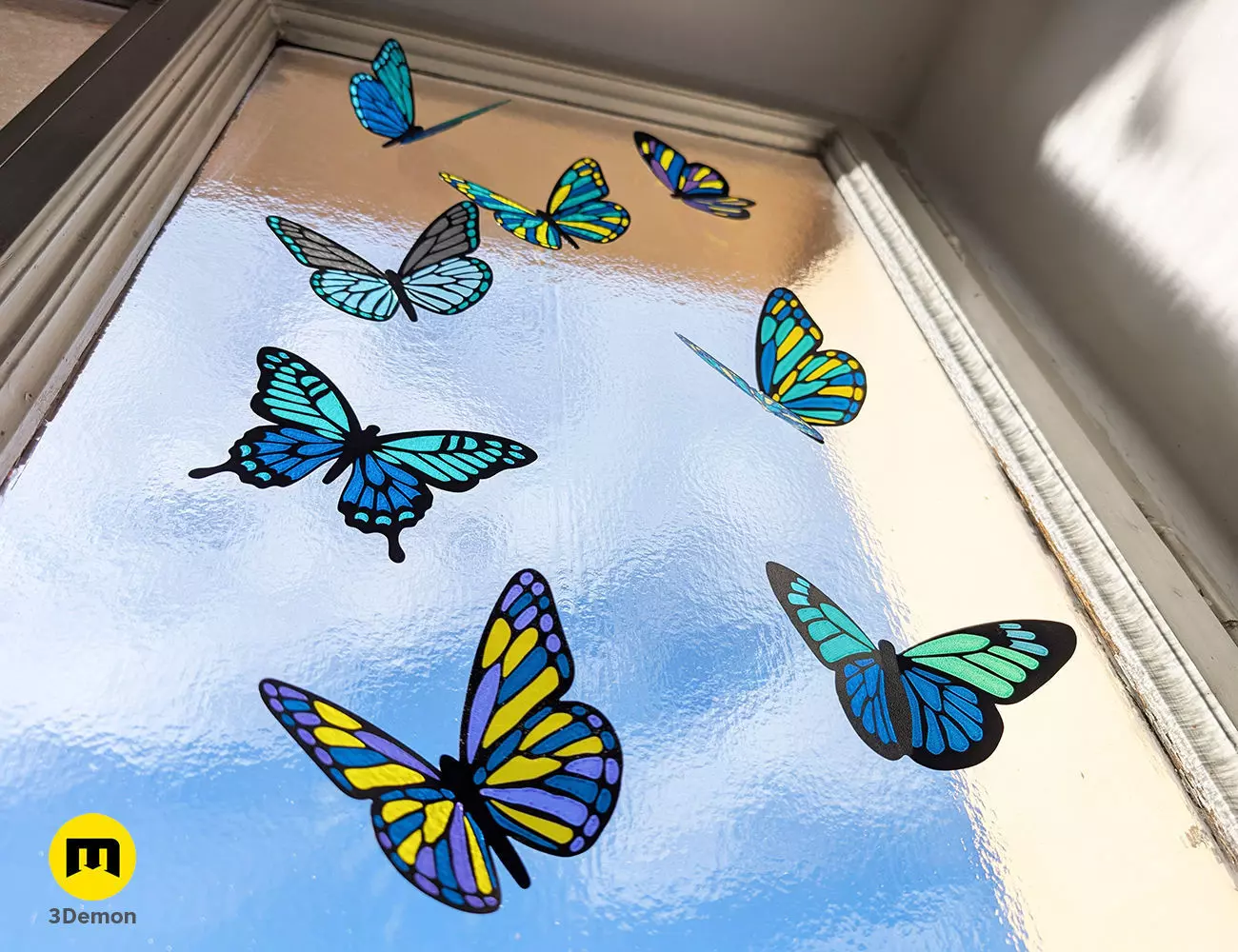 Butterfly Stained Glass Free 3D print model