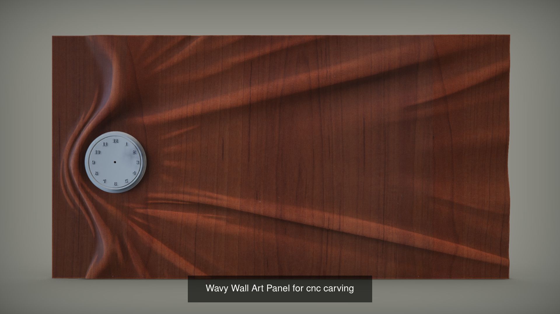 Decorative Wavy Wall Art Panels Set 3D Model Collection_12