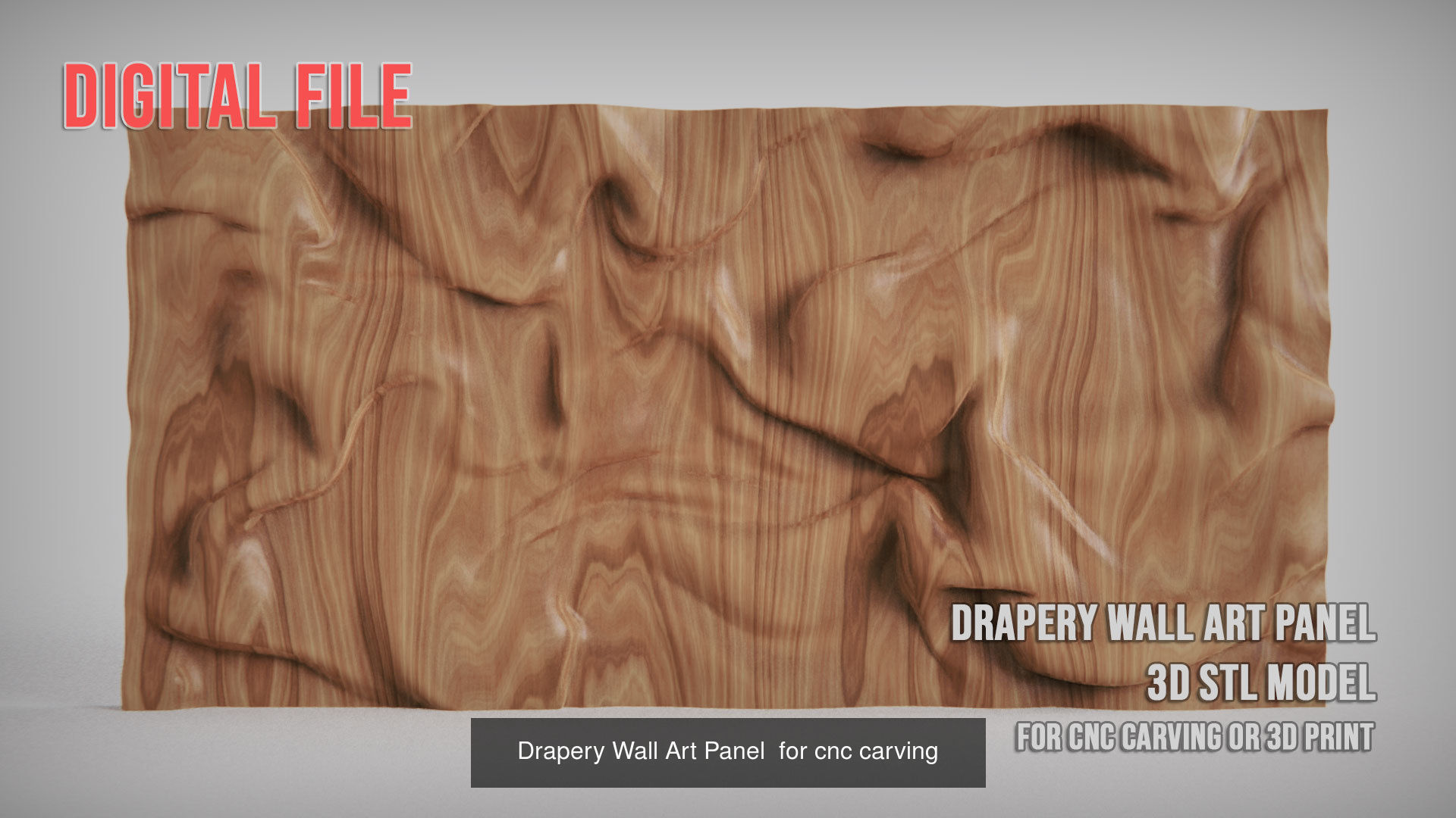 Decorative Wavy Wall Art Panels Set 3D Model Collection_11