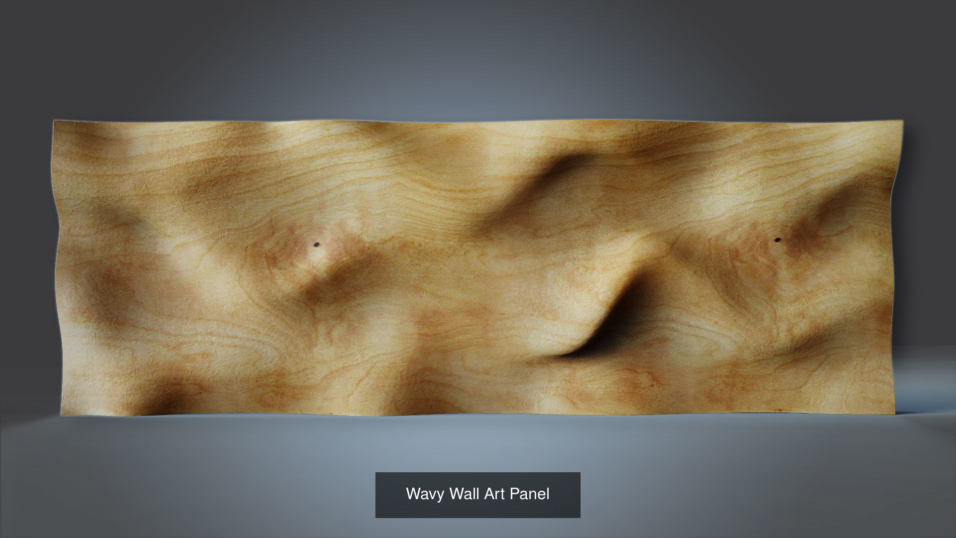 Decorative Wavy Wall Art Panels Set 3D Model Collection_13