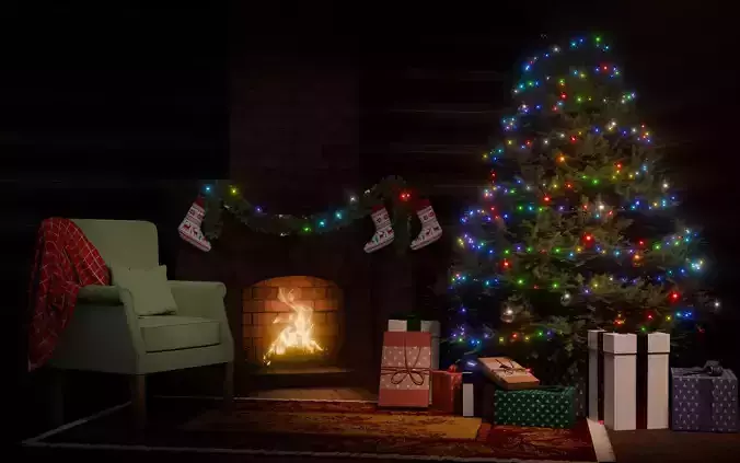 Christmas Scene Blender