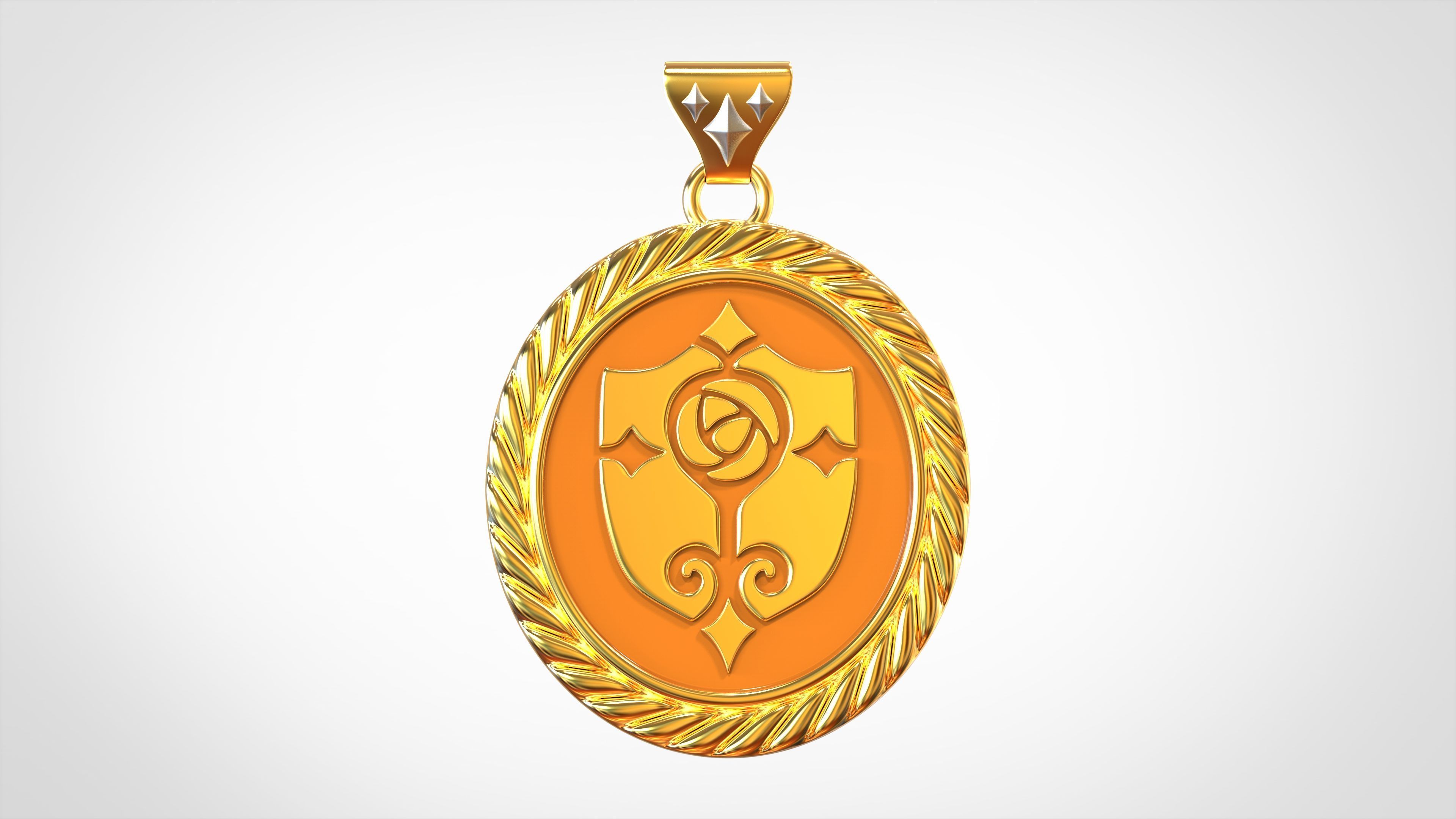 Parma Cordis Pendant 3D print model_1