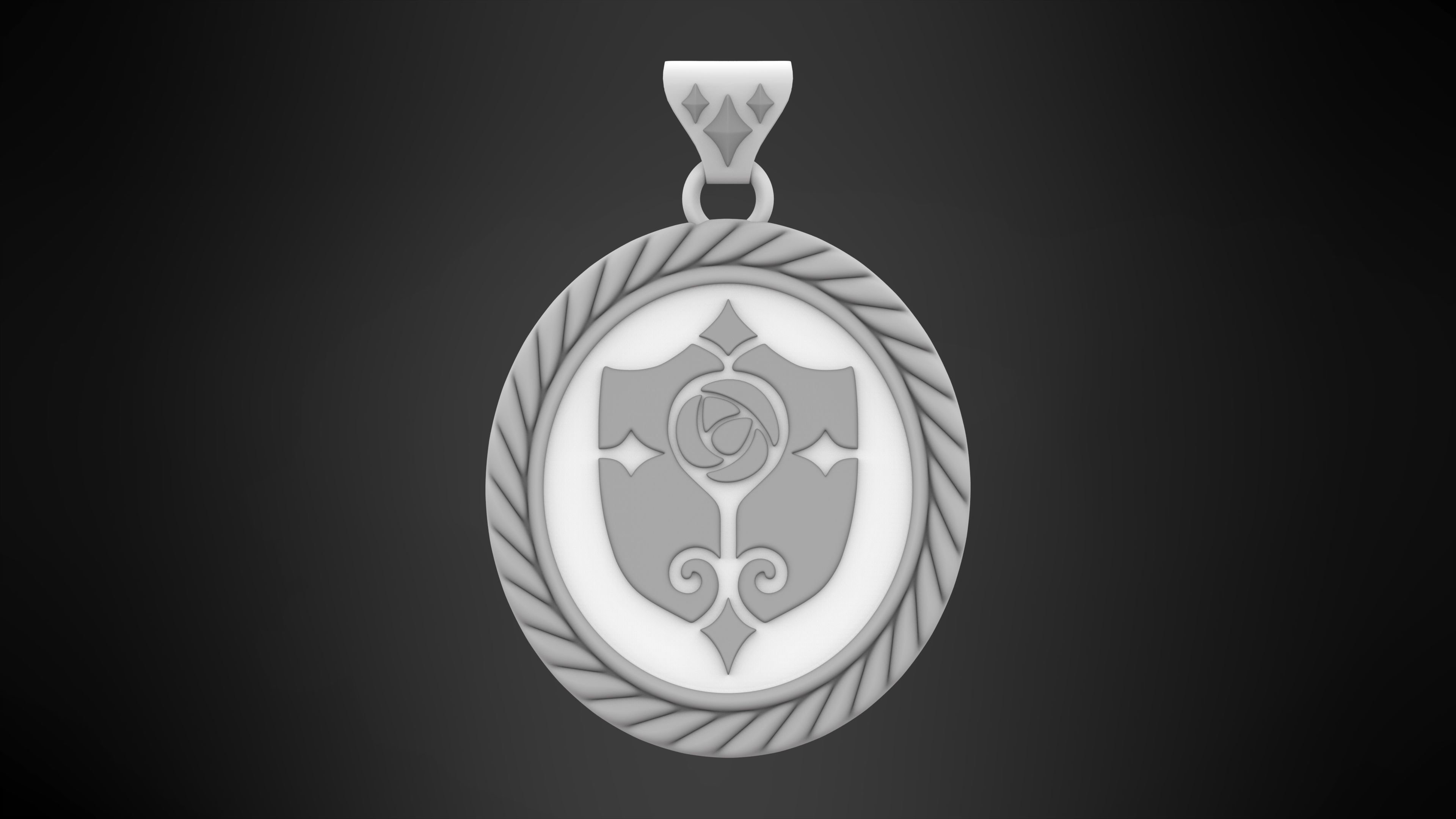 Parma Cordis Pendant 3D print model_5