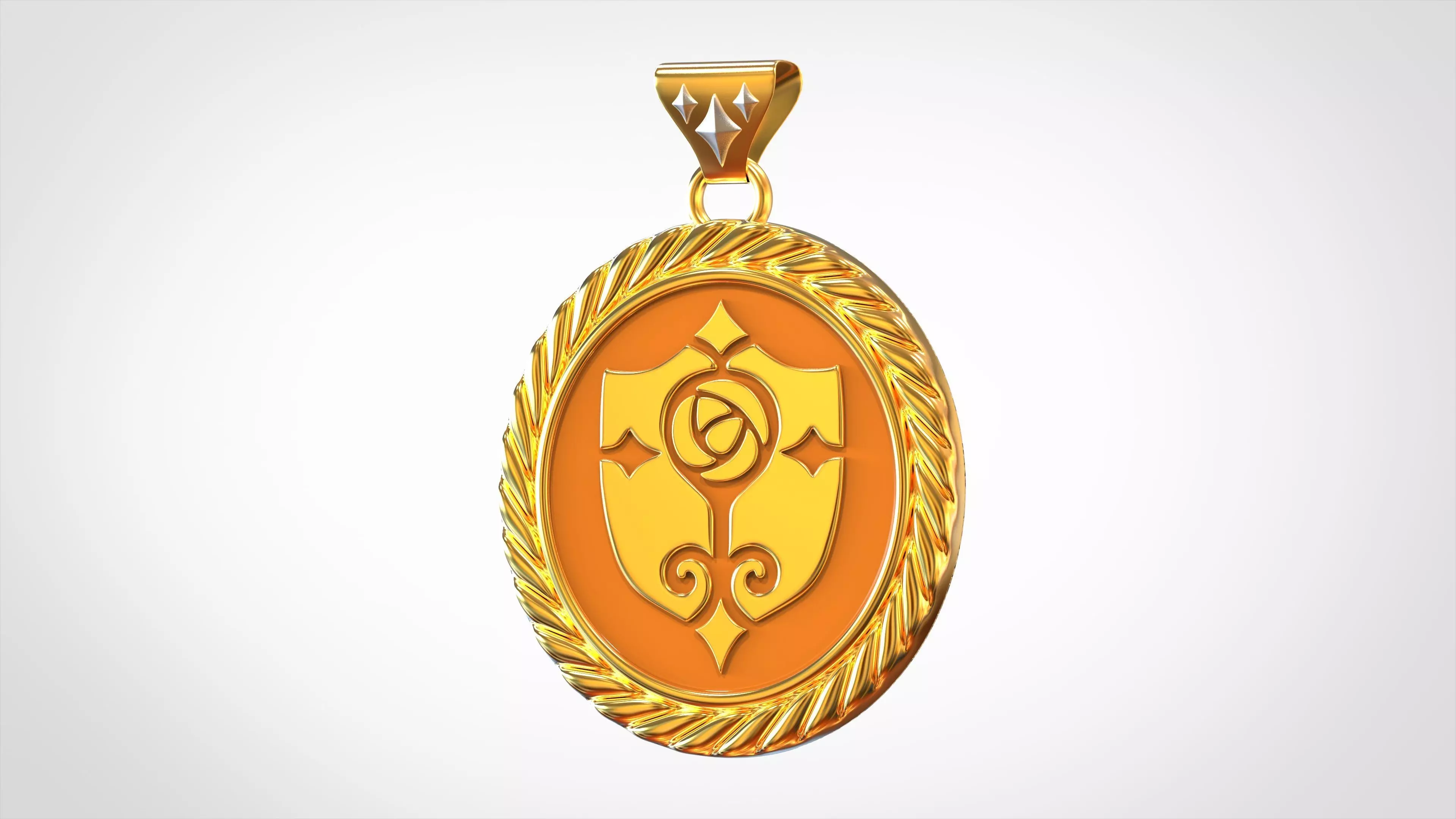 Parma Cordis Pendant 3D print model_0
