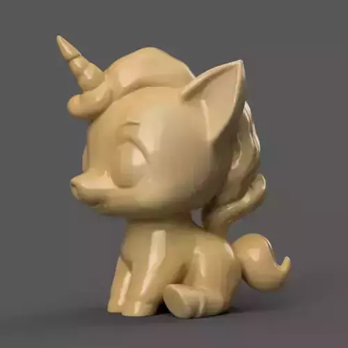 Cute Baby Unicorn 3D Print STL Adorable Decor and Gift