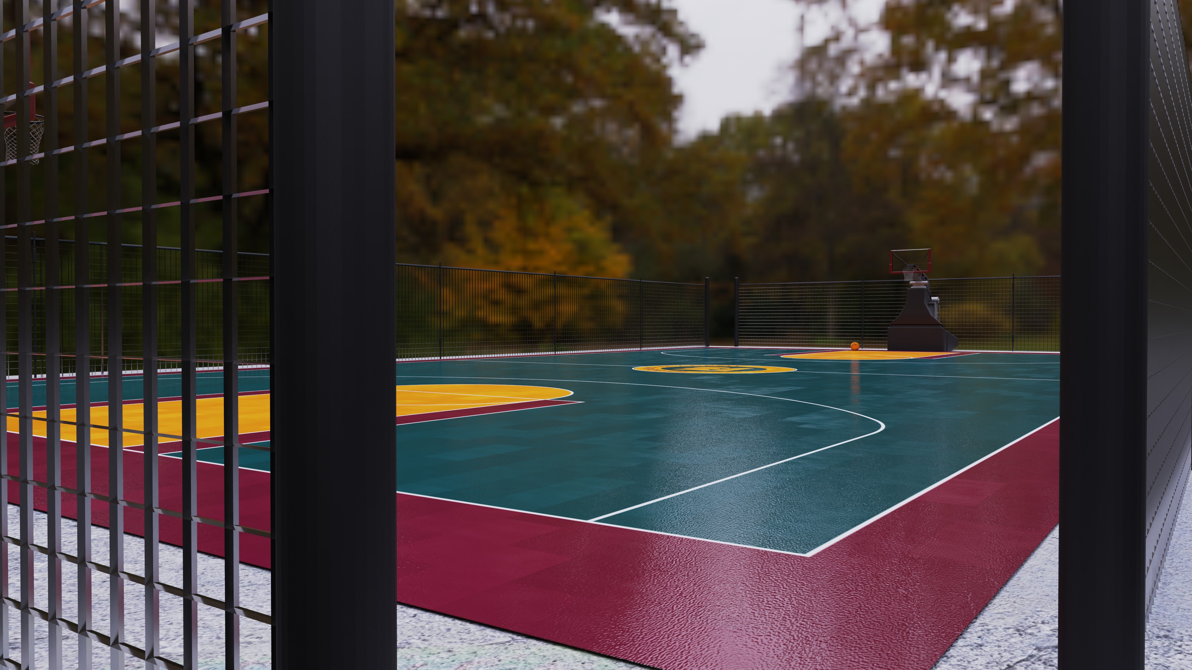 BasketBall Court 3D model_5