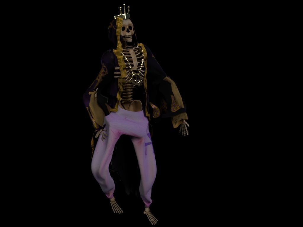 Skeleton King 3D model_13