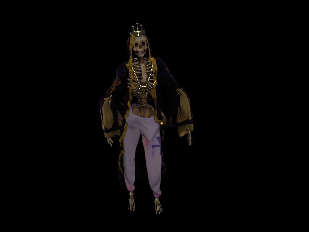 Skeleton King 3D model_12