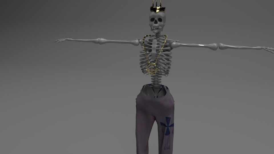 Skeleton King 3D model_11