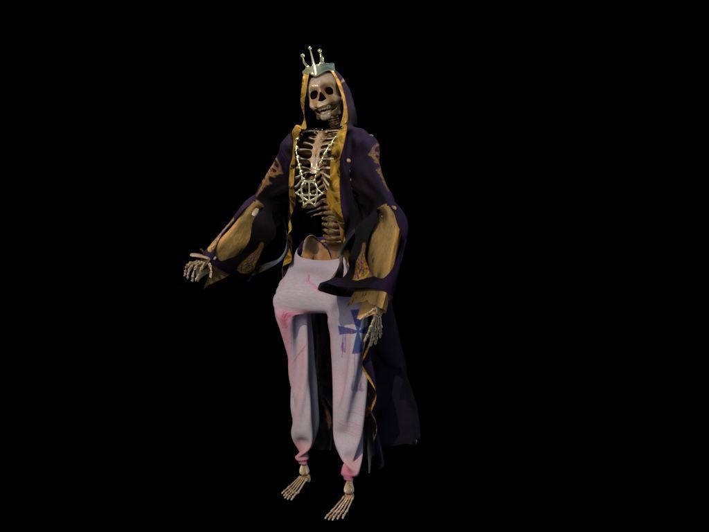 Skeleton King 3D model_3