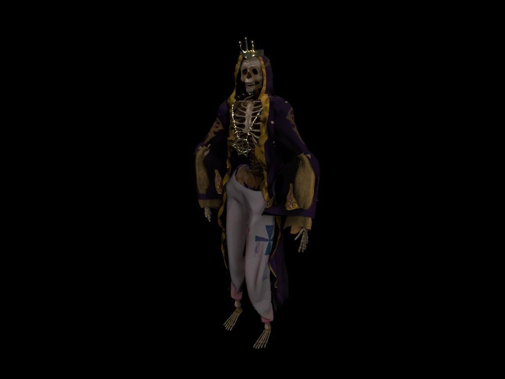 Skeleton King 3D model_2